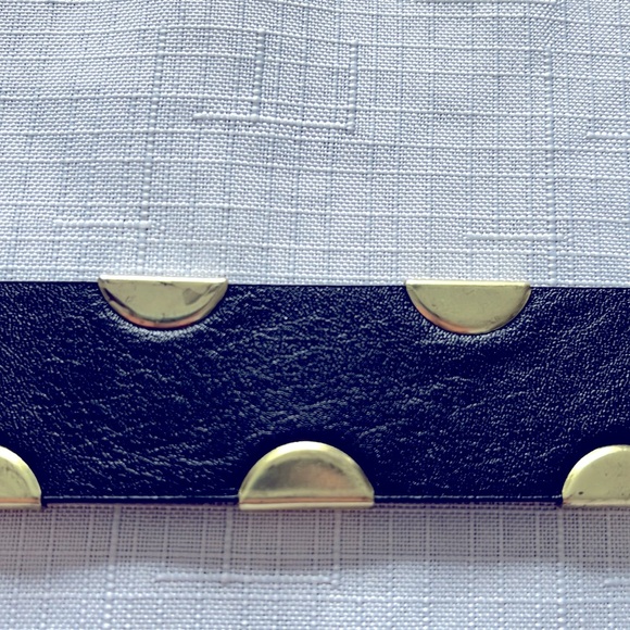 BLACK BELT WITH METALLIC GOLD STUDS - Picture 14 of 15